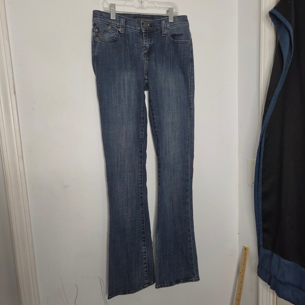 Rock & Republic Kasandra Blue Bootcut Jeans Medium Wash R010353 Size 4M